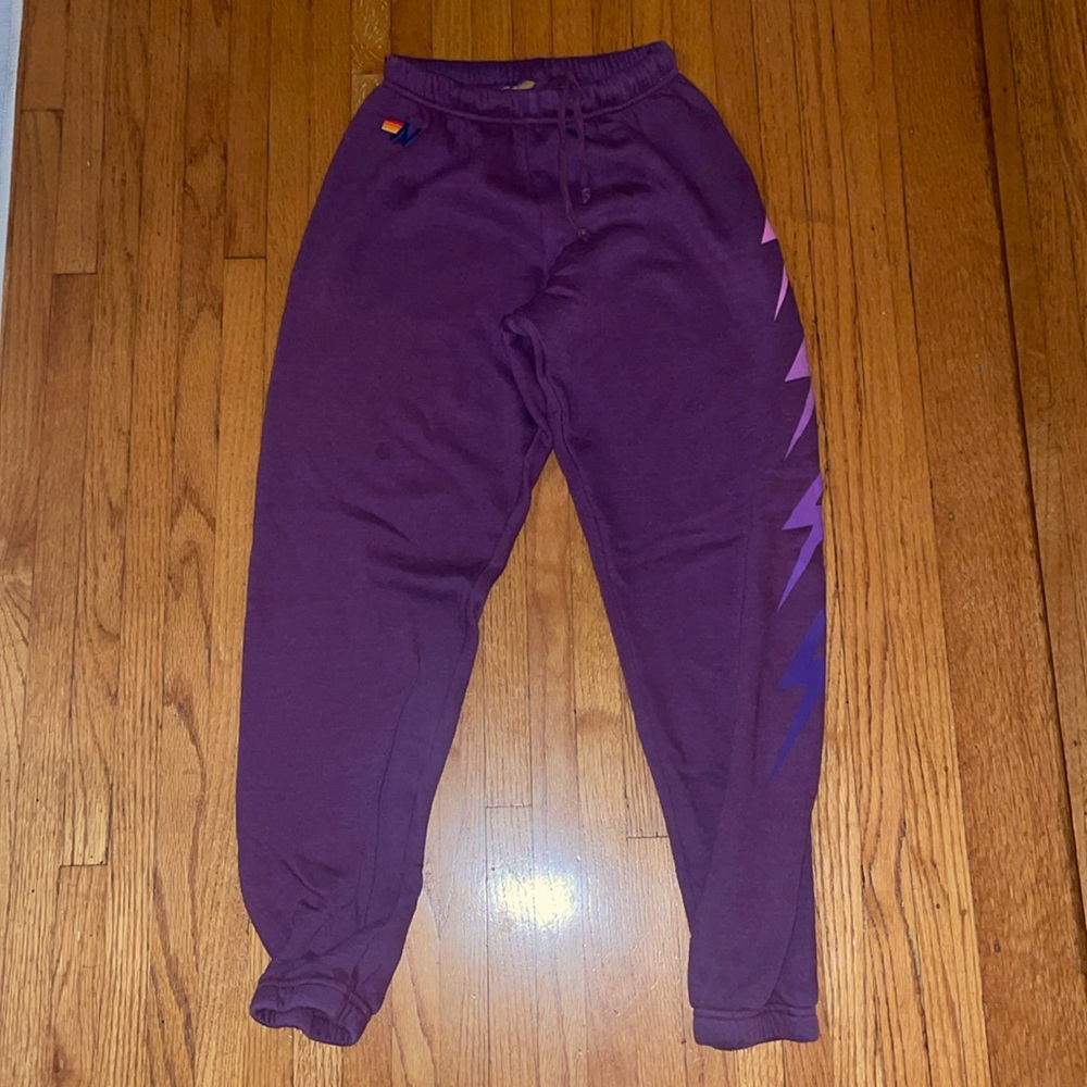 Aviator Nation Bolt 4 gradient Purple Sweatpant